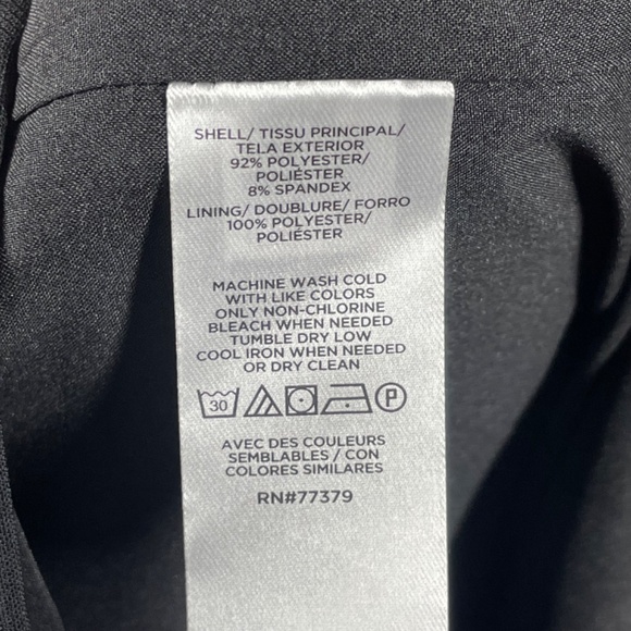 NEW Ann Taylor Dress Womens 12 black midi sheath pencil classic cocktail - Picture 6 of 9